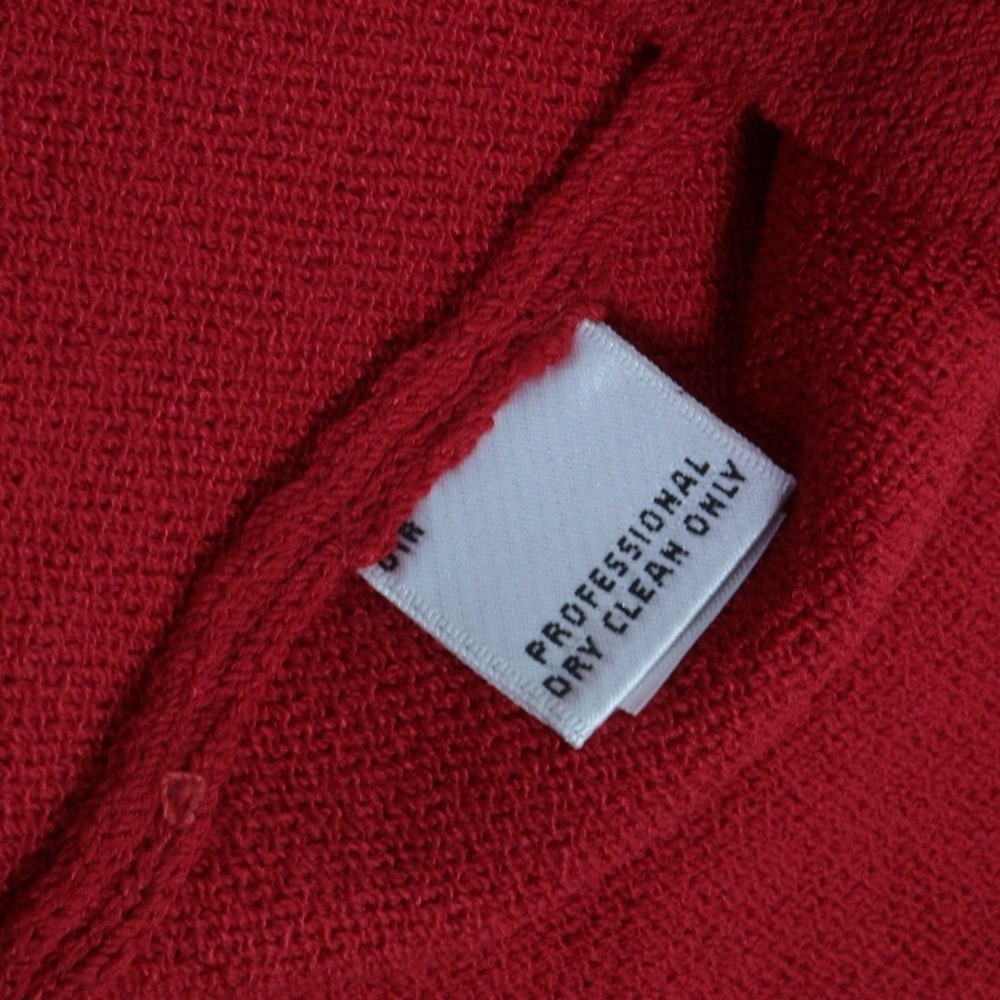 St John Red Sleeveless Top Santana Knit Scoop Neck Quiet Luxury Size Small - Picture 4 of 8